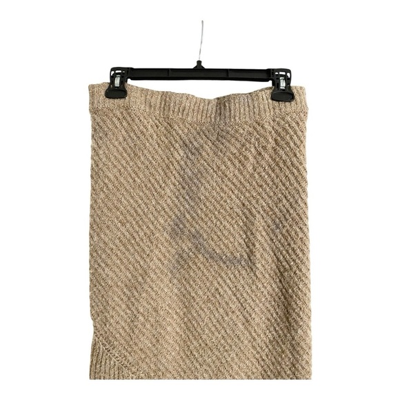 Nicholas Kyleigh Midi Knit Skirt Tan Alpaca Wool Blend Size Medium - Picture 9 of 12
